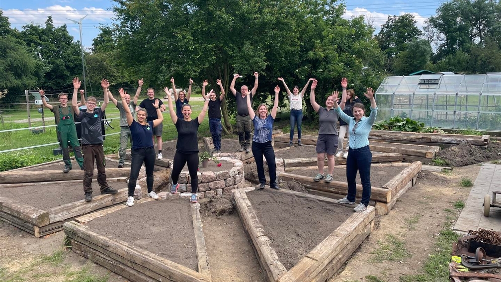 Gemüsegarten für den Generationenhof in Leipzig